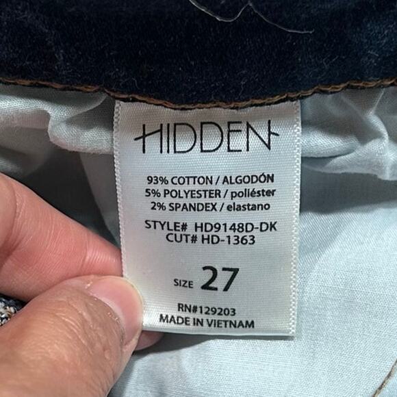 Hidden Wide Leg Raw Hem Dad Jeans Women's Size 27 - Picture 9 of 10